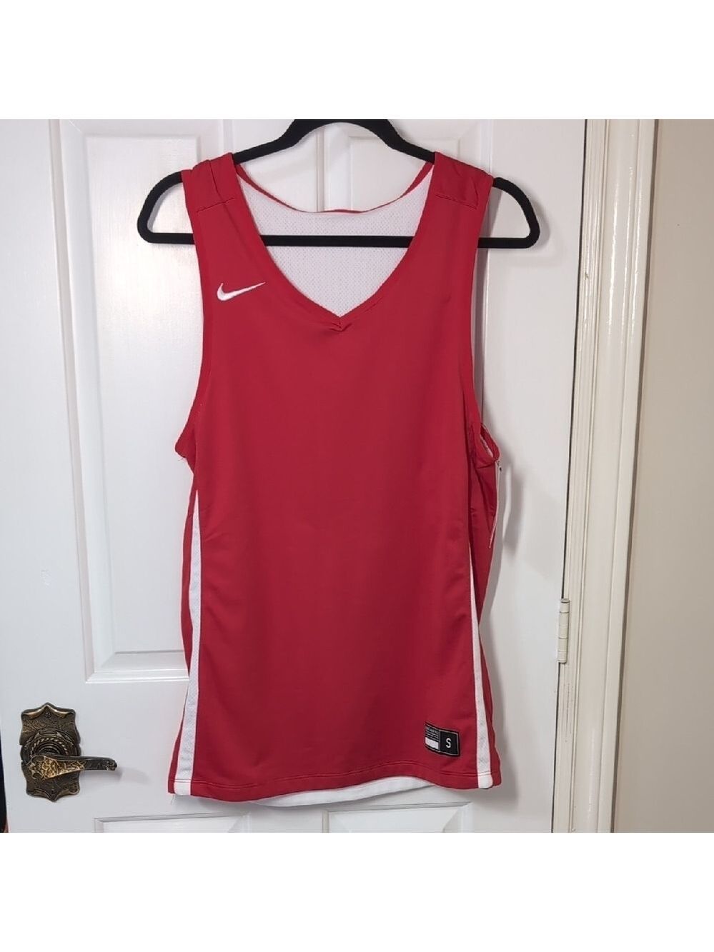 Nike Red Sleeveless Athletic Top Men's Size Small NEW